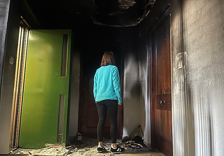 Odisea en un bloque de Loja por un incendio : «Los bomberos me dijeron: corre»